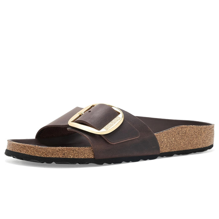 Birkenstock Womens Madrid Big Buckle - Oiled Leather Habana