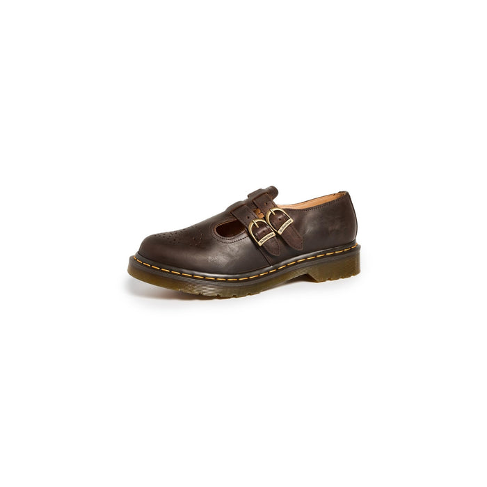 Dr. Martens Women's 8065 Mary Jane Loafers, Dark Brown Crazy Horse
