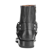 Frye Veronica Shortie Tumbled Black women's boot — back view