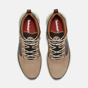 Timberland Men's Field Trekker Sneaker, top view showing the Timberland collar branding