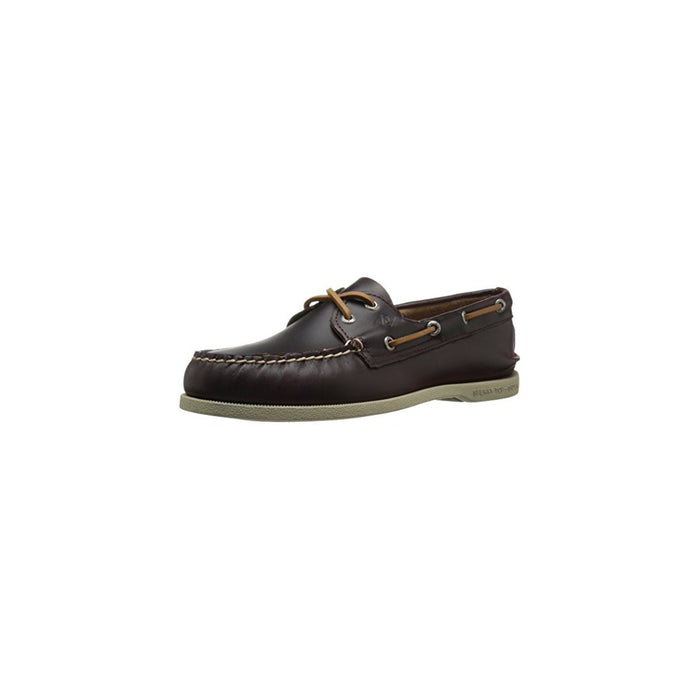 Sperry Men's Authentic Original 2-Eye Boat Shoe, Burgundy LTHR