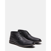 Steve Madden Men's Harken Boot in Black leather, pair