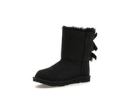 UGG Kids' Bailey Bow II Boot — Black, side view