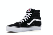 Vans Sk8-Hi Slim black true white back view