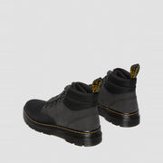 Dr. Martens Rakim 6-Tie Boot in Black, rear three-quarter pair