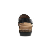 Dansko Reece Sandal, Black, back heel view