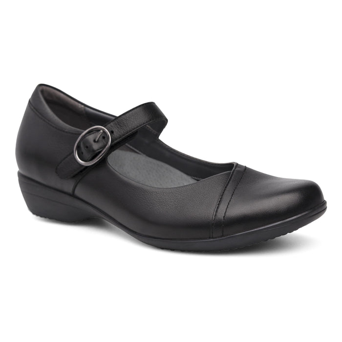 Dansko Women's Fawna Mary Jane — Black Leather