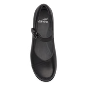 Dansko Fawna Mary Jane, Black Leather, top view
