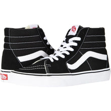 Vans Men's Suede SK8-Hi Shoe in Black/true white