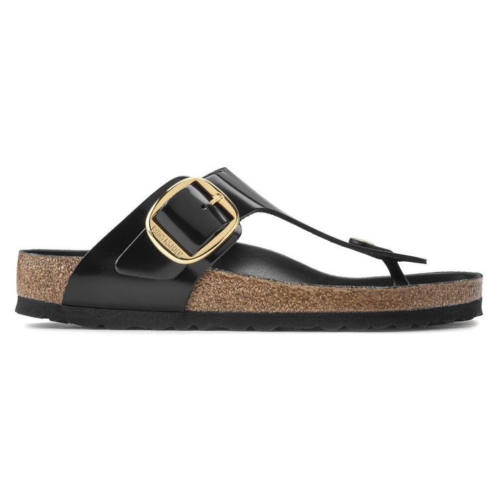 Birkenstock Women's Gizeh Big Buckle Sandal — High Shine Black