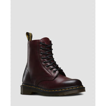 Dr. Martens Women's Pascal Leather Combat Boot in Cherry red