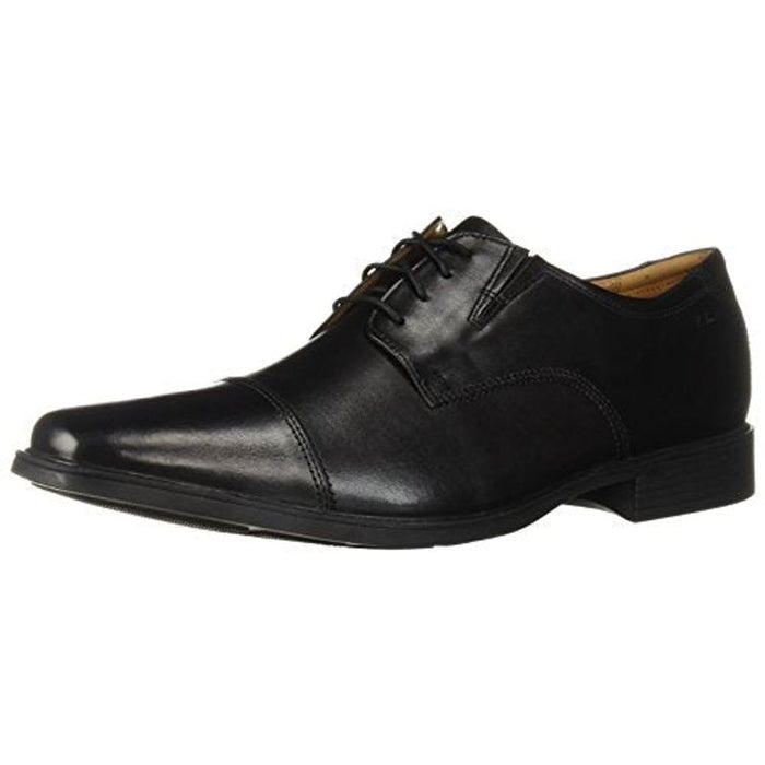 Clarks Men's Tilden Cap, Black Leather