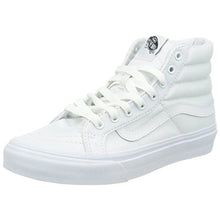 Vans Unisex Sk8-Hi Slim (Canvas) Skate Shoe in True white