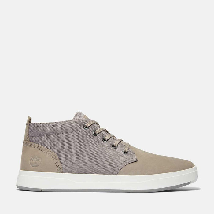 Timberland Men's Davis Square Fabric/Leather Chukka Boot — Medium Grey