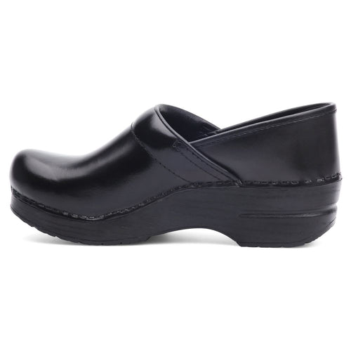 Dansko Women's Professional Clog Black Cabrio — side view