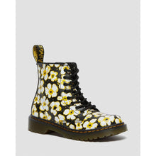 Dr. Martens Kids' 1460 Pansy Fayre Patent Boot — Black Floral in Black