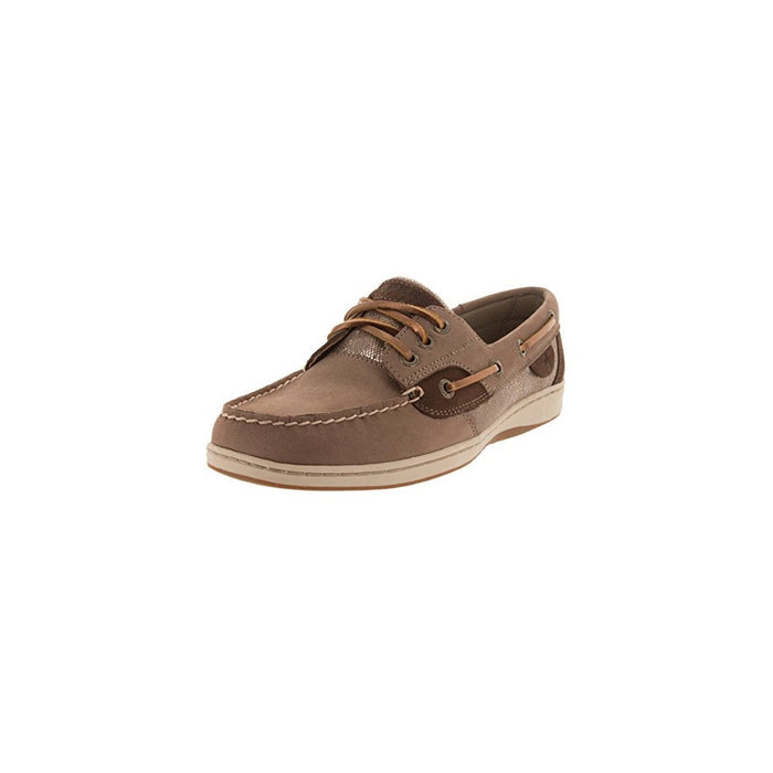 Sperry Top-Sider Women's Ivyfish Metallic Python Boat Shoe, Greige/Bronze