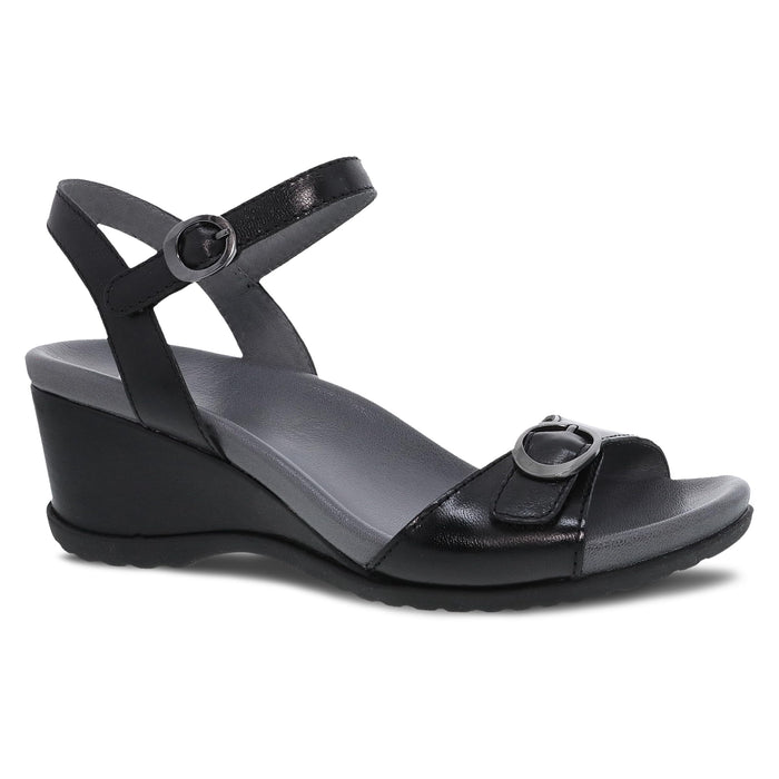 Dansko Arielle Wedge Sandal for Women – Black