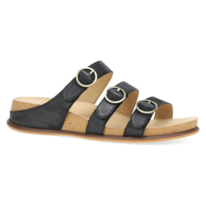 Dansko Campbell Slip-On Wedge Sandal for Women - Black