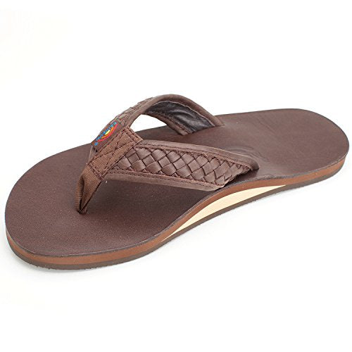RAINBOW Sandals Flip Flops Brown Used Size 10 Leather Womens Comfy Summer |  eBay