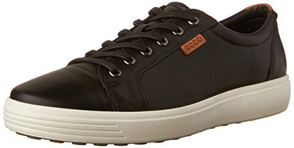 ECCO Men's Soft 7 Sneaker, Titanium Oil Nubuck, 42 M EU (8-8.5 US)