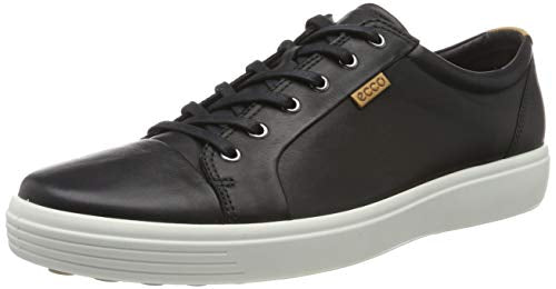ECCO Men's Soft 7 Sneaker, Titanium Oil Nubuck, 42 M EU (8-8.5 US)
