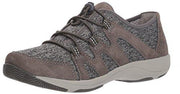 Dansko Women's Holland Sneaker — Charcoal Suede, side view