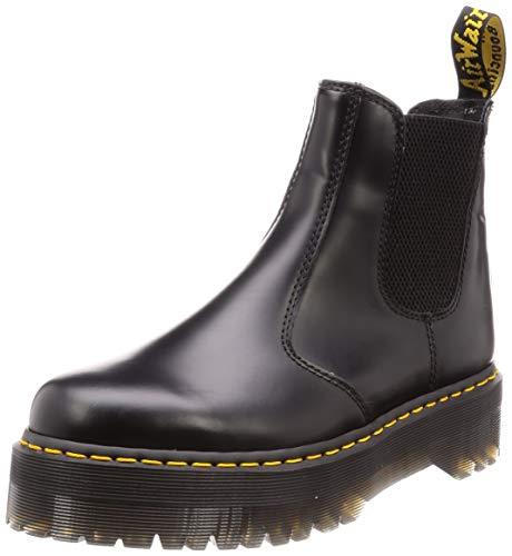 Dr. Martens 2976 Platform Chelsea Boot  Black Polished Smooth