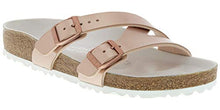 Birkenstock Women's Yao Hex Sandal Metallic Copper Birko-Flor Narrow