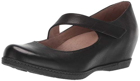 Dansko Women's Lanie Shoe, Black Burnished Nubuck