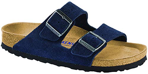 Birkenstock Women's Arizona SFB Soft Footbed Sandal Night Suede Narrow