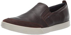 ECCO Men's Collin 2.0 Slip On Sneaker, Suede/Coffee, 44 M EU (10-10.5 US)