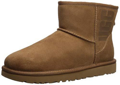 UGG Women's Classic Mini Rubber Logo Fashion Boot