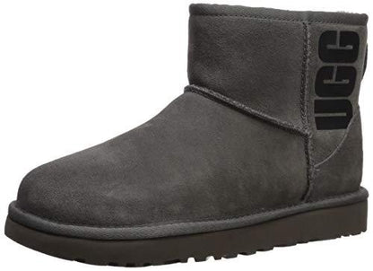 UGG Women's Classic Mini Rubber Logo Fashion Boot