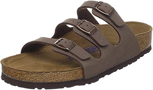 Birkenstock Women's Florida Soft Footbed Mocha Birkibuc Sandal 36 R (US Women's 5-5.5)