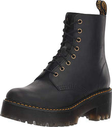 Dr. Martens Women's Shriver Hi Fashion Boot, Black Burnished Wyoming