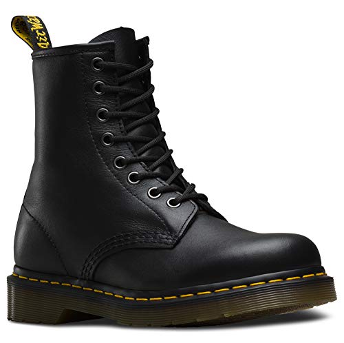 Dr. Martens Men's 1460 Combat Boot, Black Nappa Leather