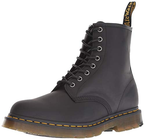 Dr. Martens Men's 1460 Combat Boot, Black Nappa Leather