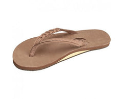Rainbow Womens Flirty Braidy Single Layer Classic Leather Sandal