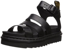 Dr. Martens Women's Blaire Brando Fisherman Sandal, Black Patent Leather