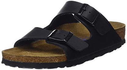 Birkenstock Women's Arizona  Birko-Flo Black Birko-flor Sandals Narrow