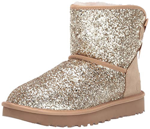UGG Women's Classic Mini Bow Cosmos Fashion Boot, Gold