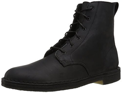 CLARKS Men's Desert Mali Ankle Boot, Black Leather