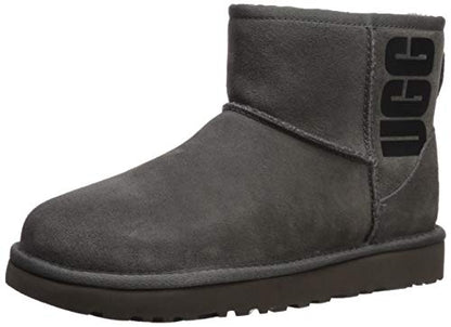 UGG Women's Classic Mini Rubber Logo Fashion Boot